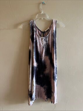 Rolla Coster Black & Mauve Tie-Dye Tank Dress
